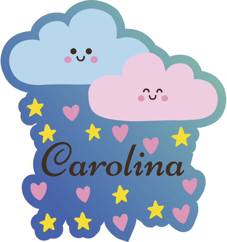 Customizable Cloud-Themed Design kids rug - TenStickers