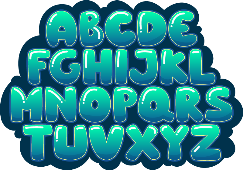 Alphabet Cloud abc carpet - TenStickers