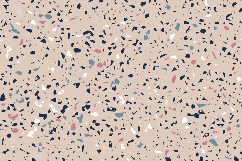 Terrazzo Pattern textured vinyl rug - TenStickers
