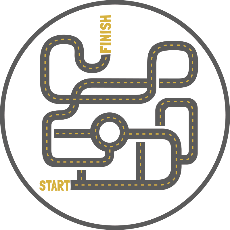 Roadway Adventure game vinyl rug - TenStickers