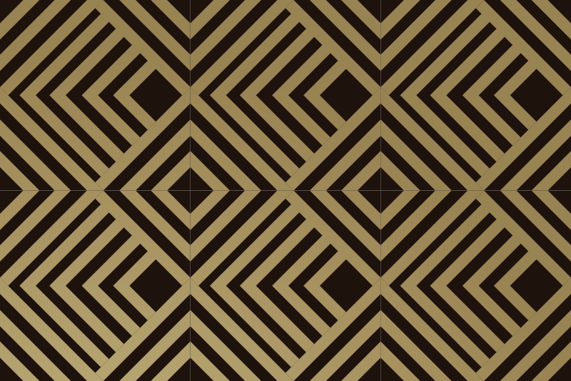 Beige angular stripes geometric vinyl rug - TenStickers