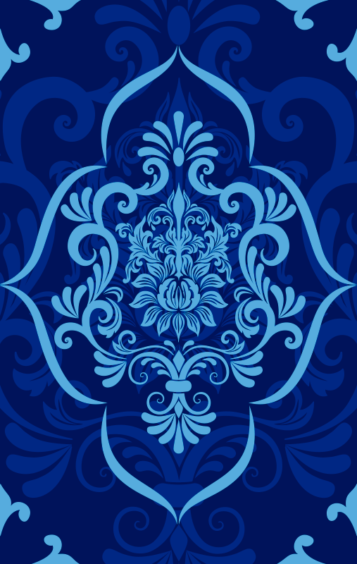 Mandala vinyl rug intricate mandala elegance - TenStickers