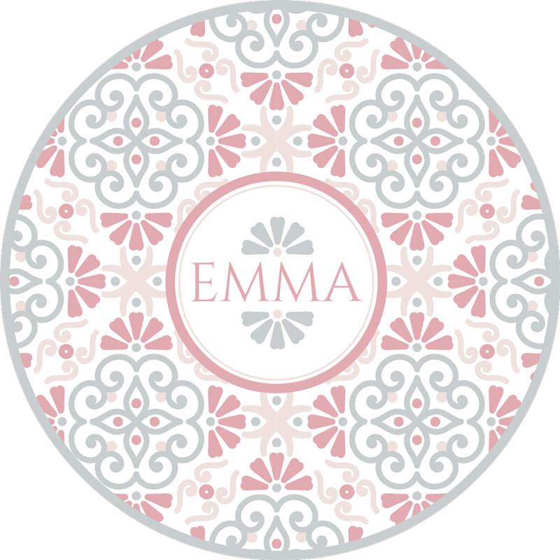 Personalized Mandala custom vinyl rug - TenStickers