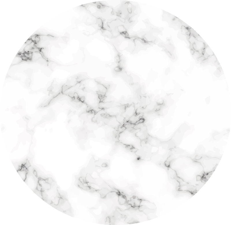 Marble Circle minimal vinyl rug - TenStickers