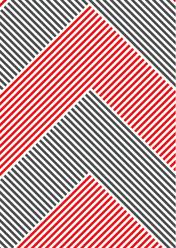 Chevron striped pattern striped vinyl rug - TenStickers
