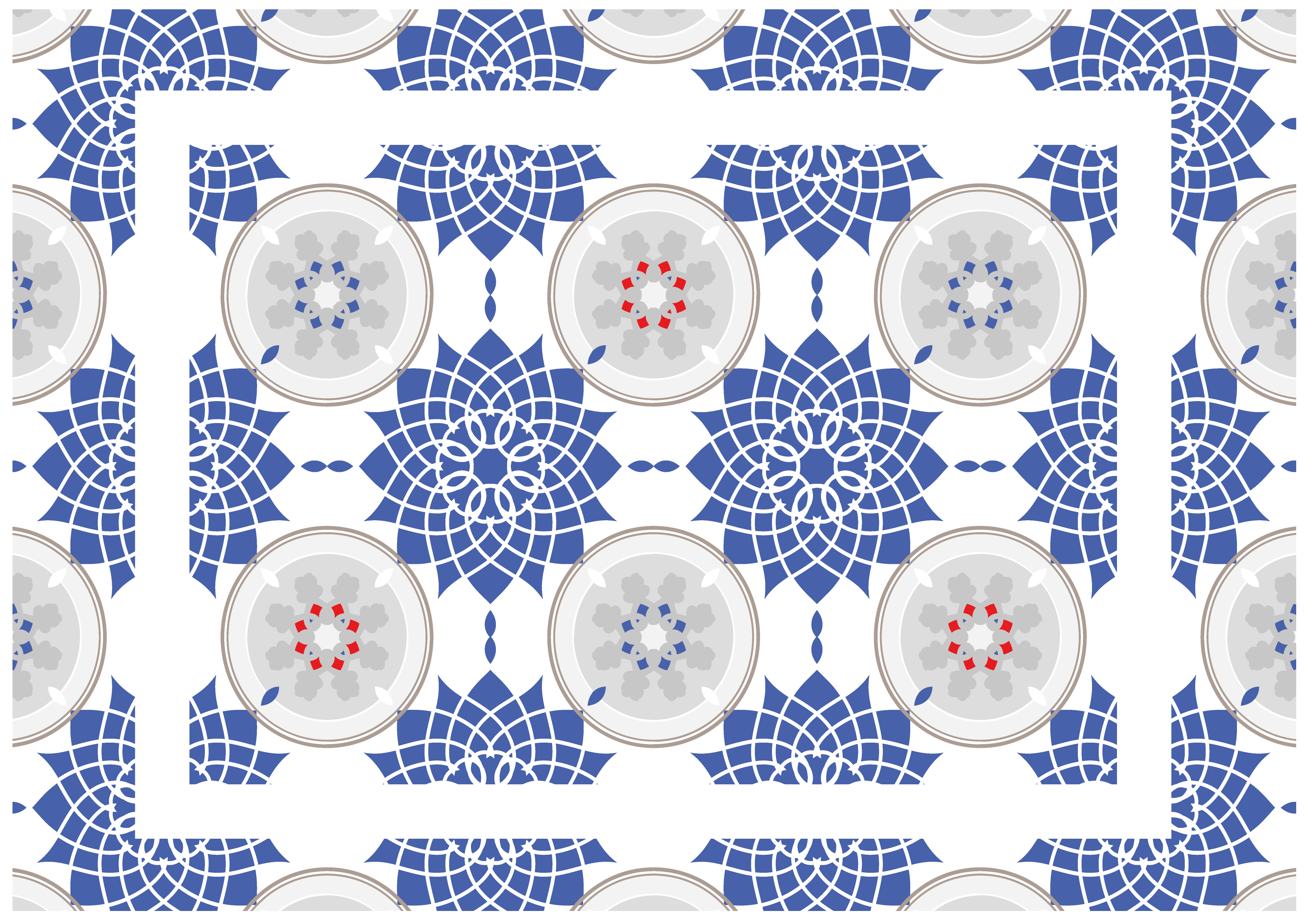 Mosaic vinyl rug mosaic design fun - TenStickers