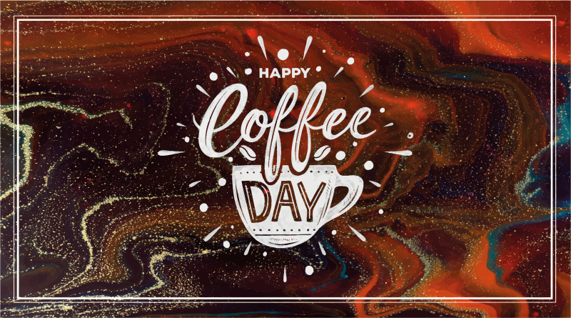 Happy Coffee Day custom rug - TenStickers