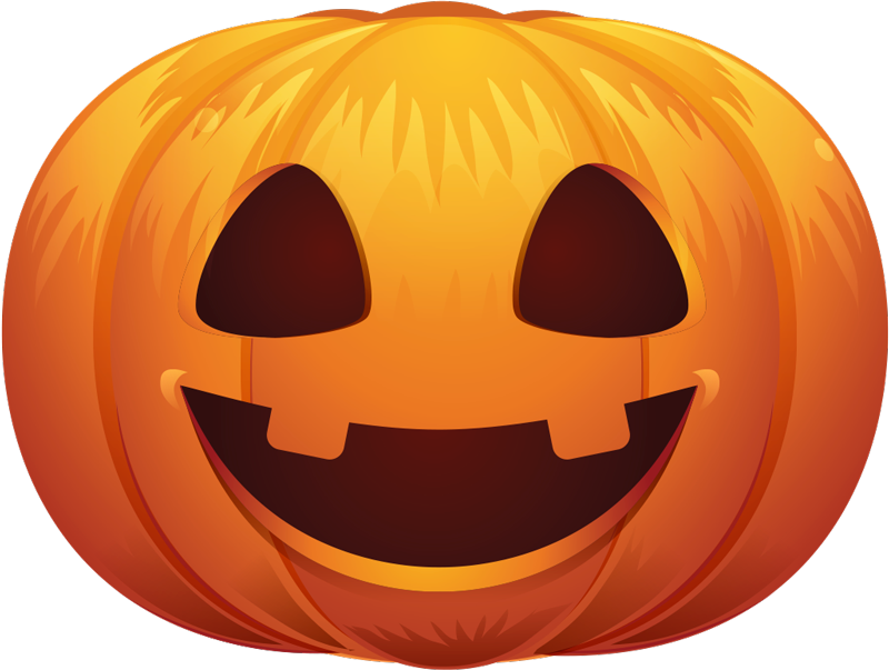 Pumpkin Face halloween vinyl rug - TenStickers