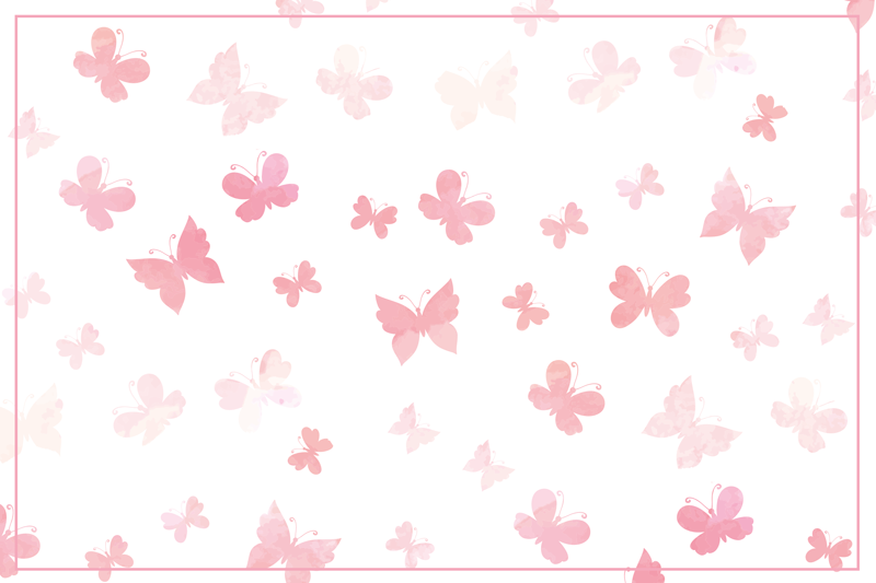 Butterfly Scatter floral vinyl rug - TenStickers