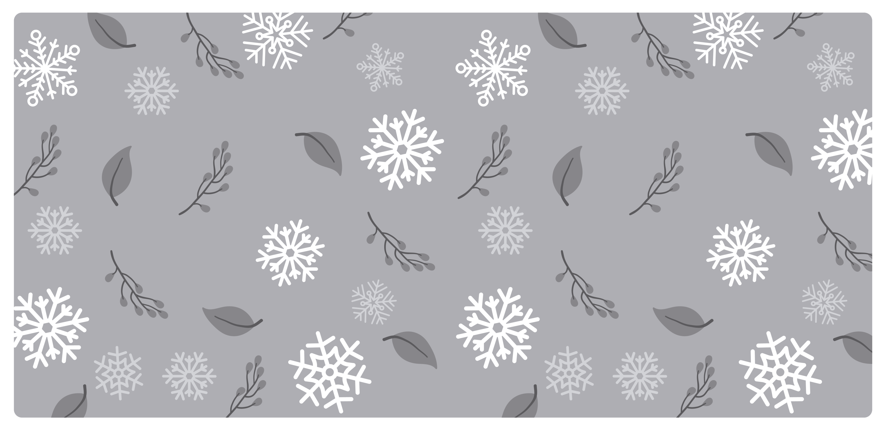 Seasonal Flurry Motif Christmas vinyl rug - TenStickers