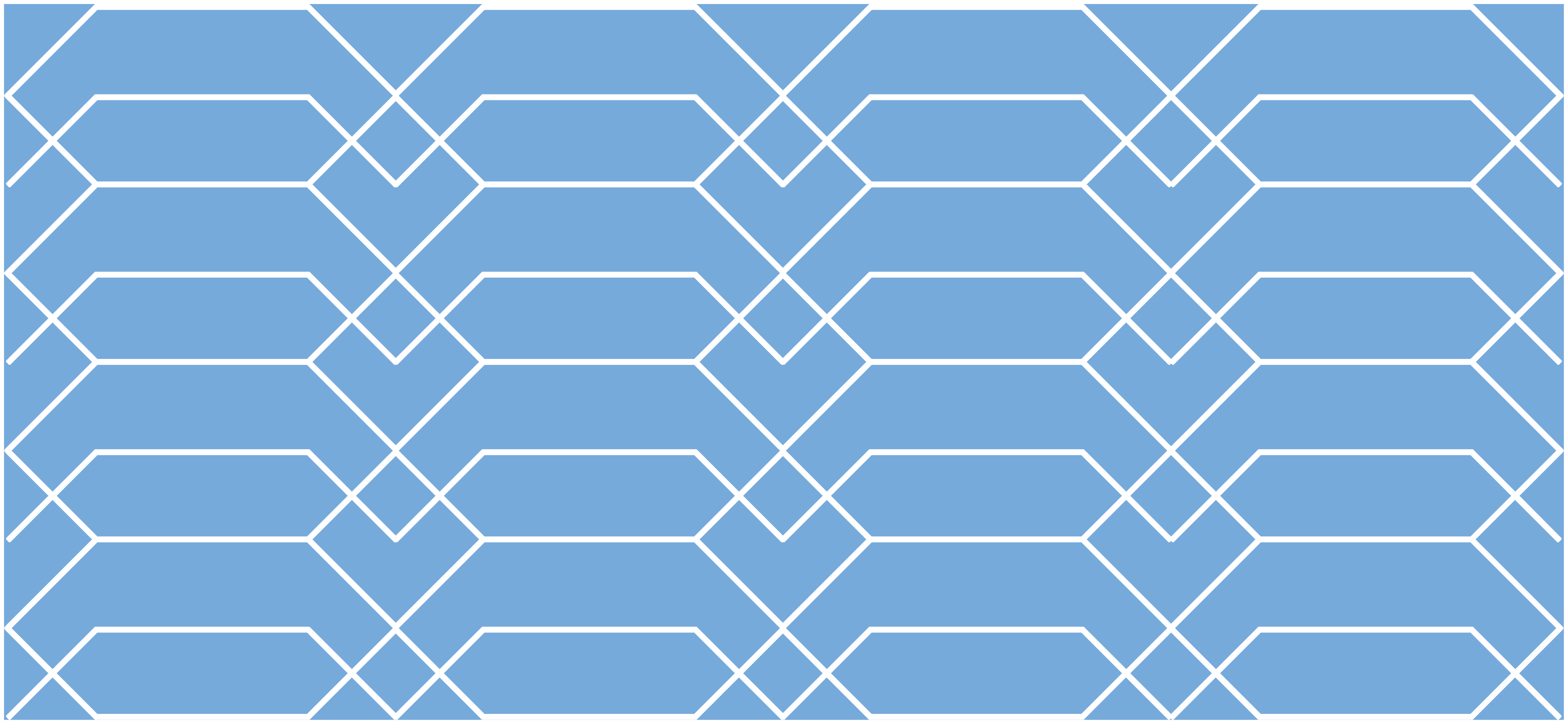 Angular Blue Stripes geometric vinyl rug - TenStickers