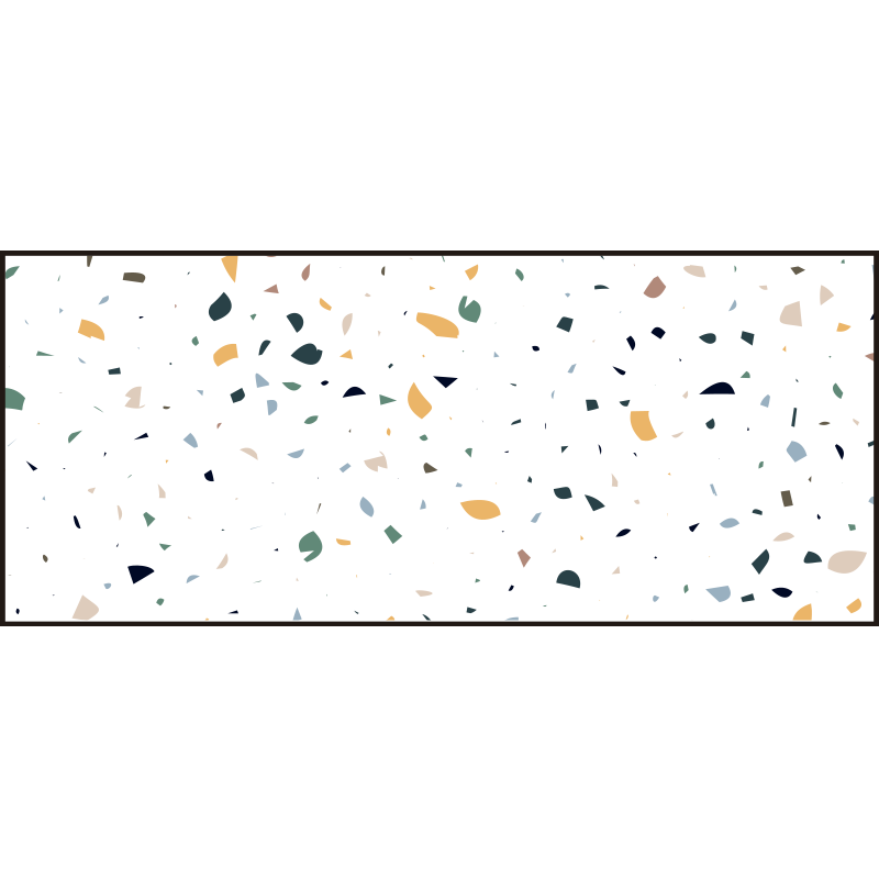 Terrazzo Inspiration geometric vinyl rug - TenStickers