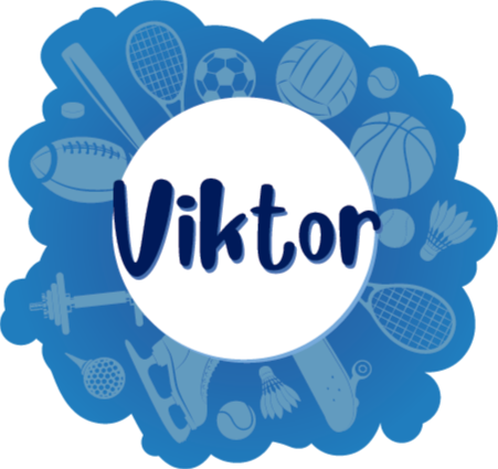 Personalized Sports Emblem custom vinyl rug - TenStickers