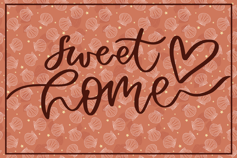 Sweet Home Heart custom rug - TenStickers