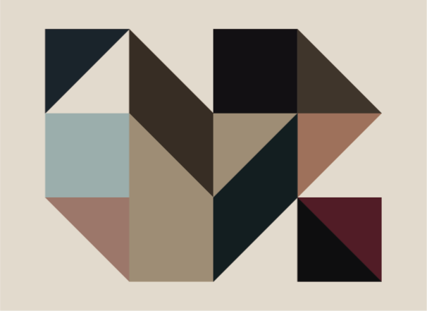 Geometric vinyl rug geometric shapes decor - TenStickers