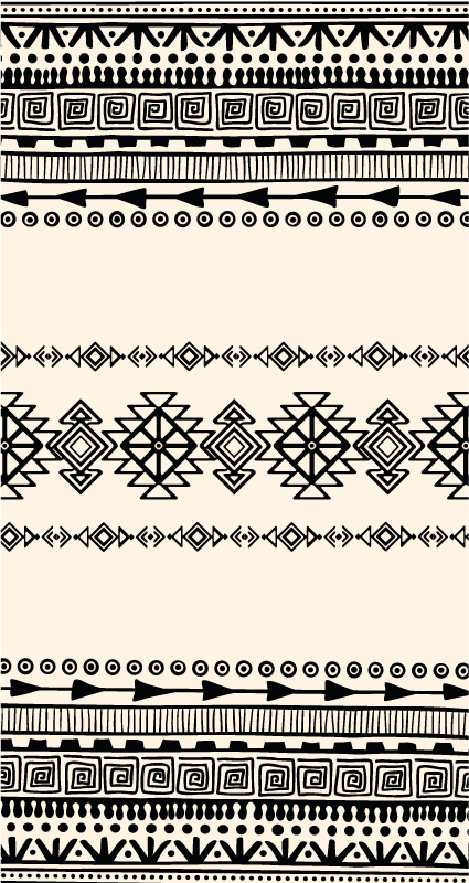 Tribal way ethnic vinyl hallway runner - TenStickers