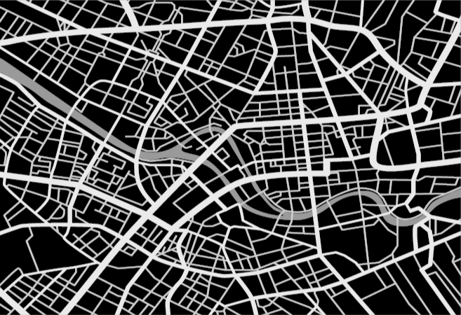 Urban map detail map vinyl rug - TenStickers