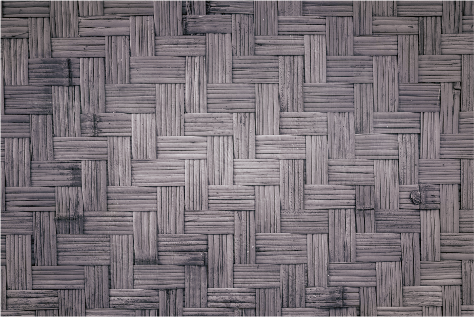 Textured vinyl rug with woven texture detail - TenStickers