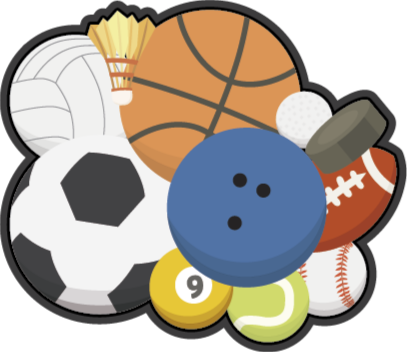 Sports Collage game vinyl rug - TenStickers