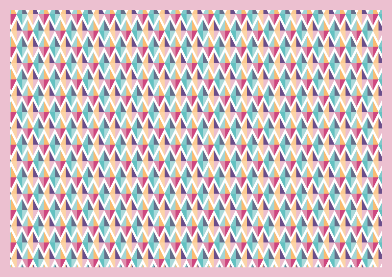 Geometric patterned runner bathroom vinyl rug - TenStickers