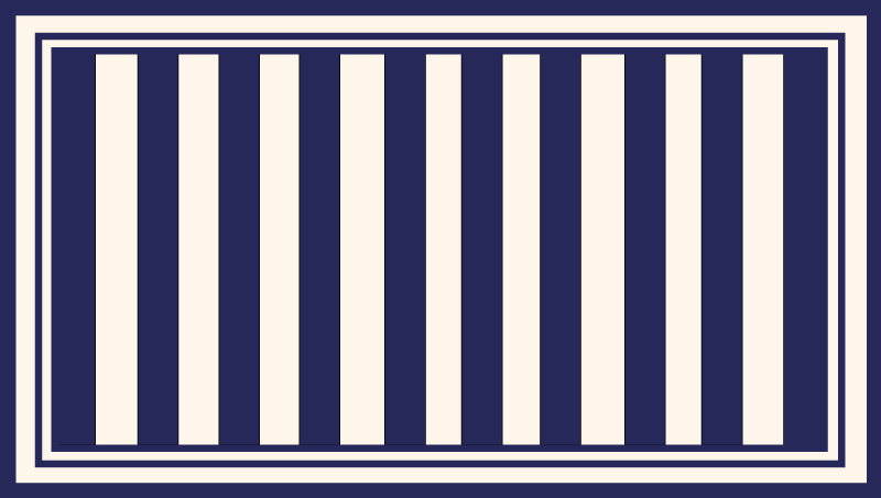 Nautical Stripes striped vinyl rug - TenStickers