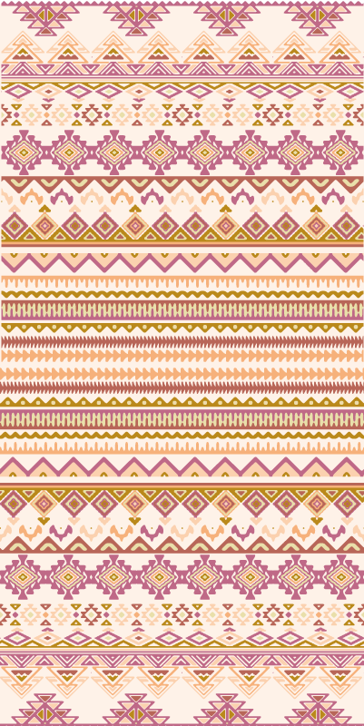 Ethnic vinyl rug ethnic pattern runner - TenStickers