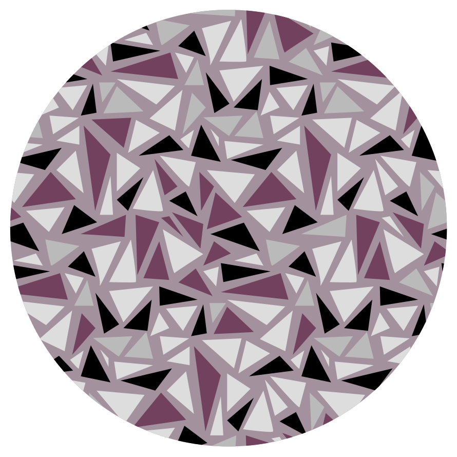 Geometric vinyl rug geometric triangular mosaic - TenStickers