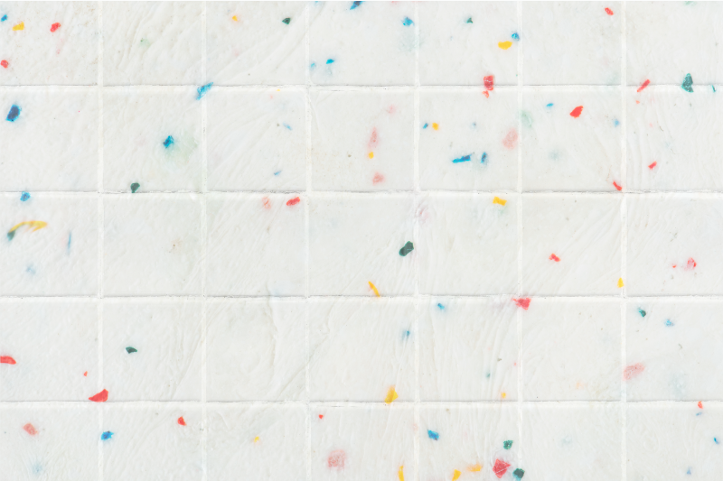 Tile vinyl rug terrazzo tile design - TenStickers
