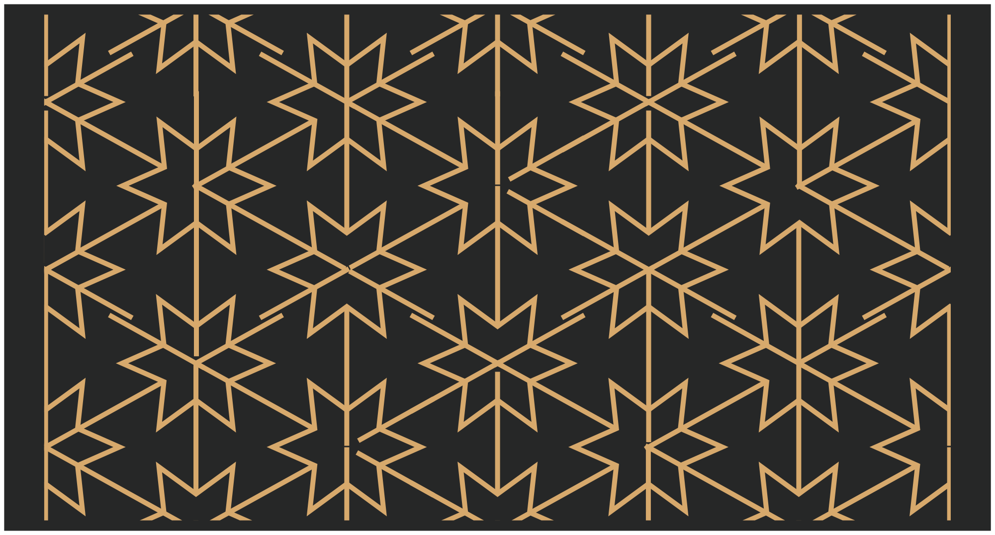 Geometric vinyl rug geometric starburst - TenStickers