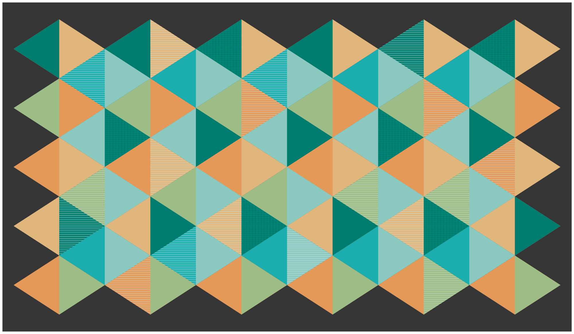 Geometric vinyl rug geometric patterned design - TenStickers