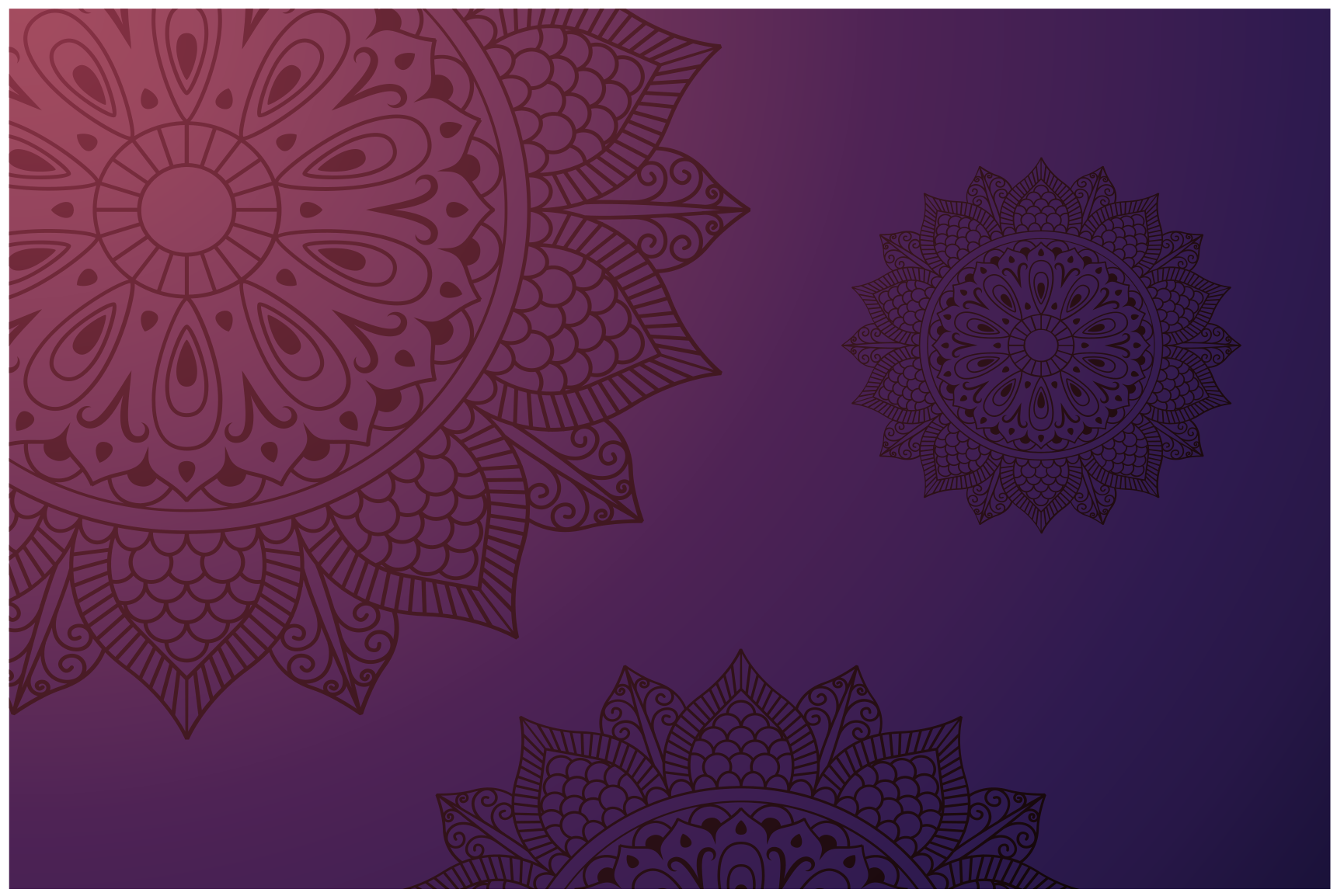 Mandala vinyl rug mandala pattern rug - TenStickers