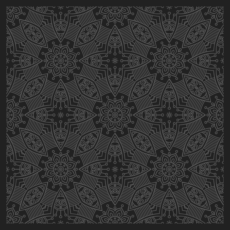 Intricate mandala patterns mandala vinyl rug - TenStickers