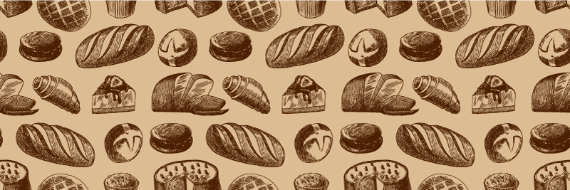 Baked Goods Elegance stone effect vinyl rug - TenStickers