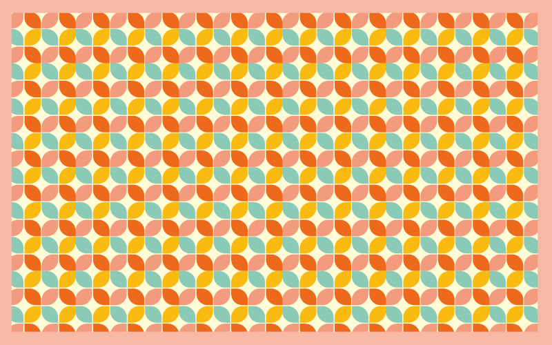 Hexagonal Geometry geometric vinyl rug - TenStickers