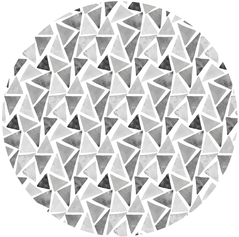 Geometric vinyl rug in marble pattern design - TenStickers