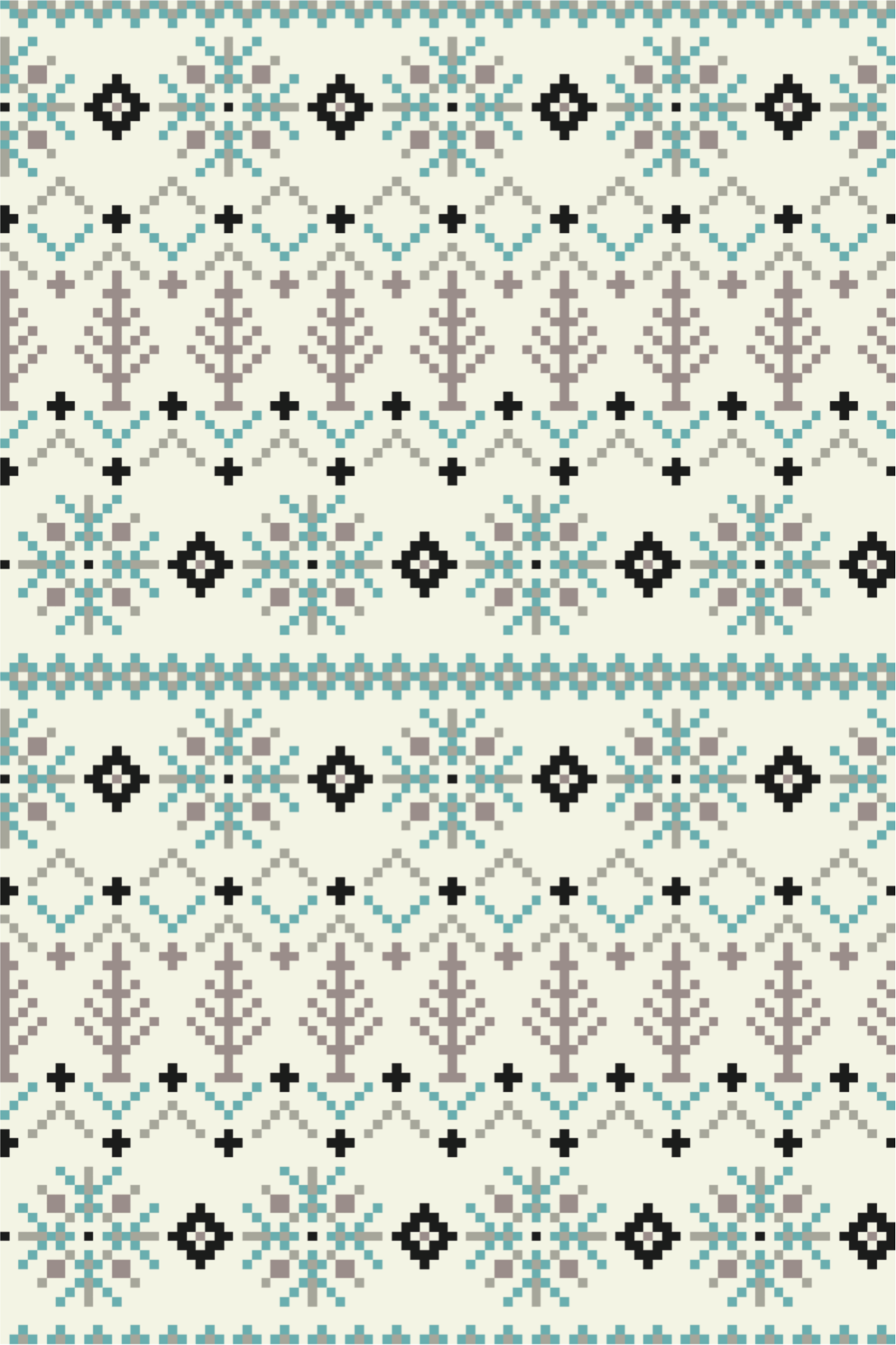 Scandinavian vinyl rug with nordic design - TenStickers
