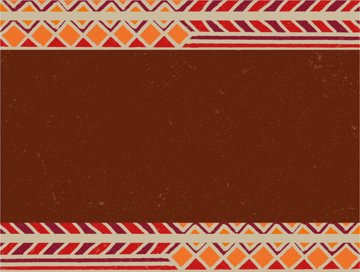 Ethnic vinyl rug with ethnic border design - TenStickers