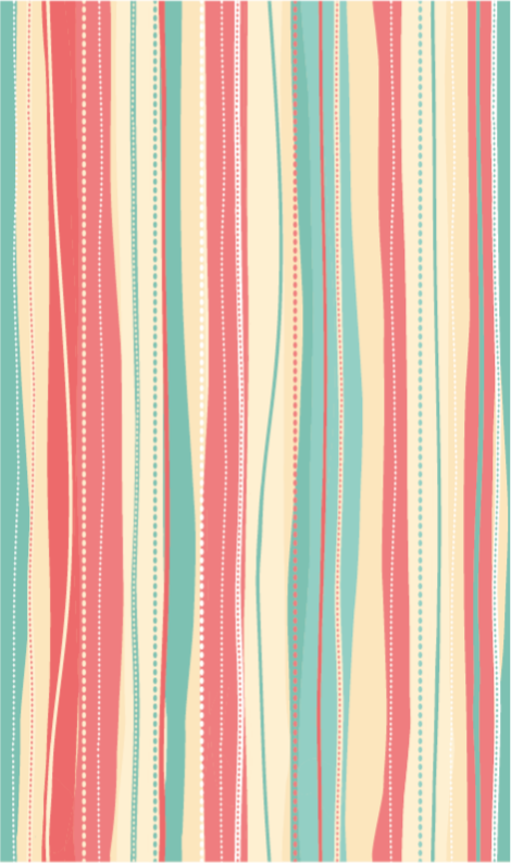 Striped vinyl rug in striped colorway - TenStickers