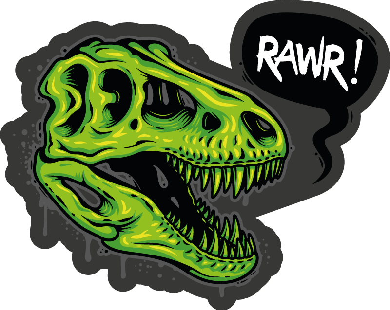 Dinosaur Graphic animal vinyl rug - TenStickers
