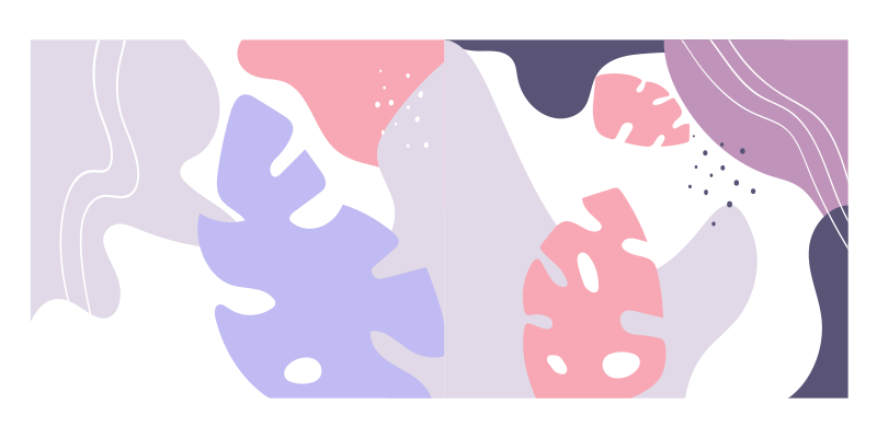 Abstract Monstera textured vinyl rug - TenStickers