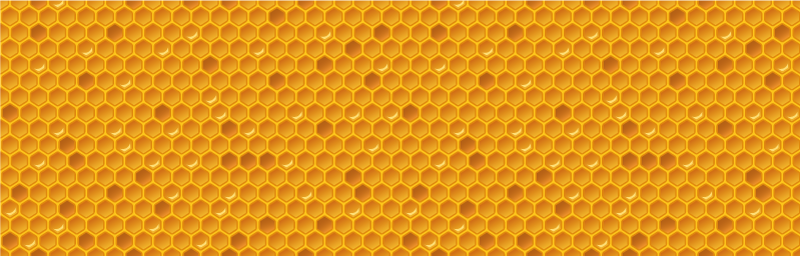 Honeycomb concept kitchen vinyl rug - TenStickers