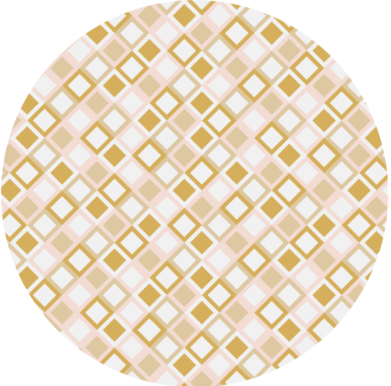 Geometric lattice pattern geometric vinyl rug - TenStickers