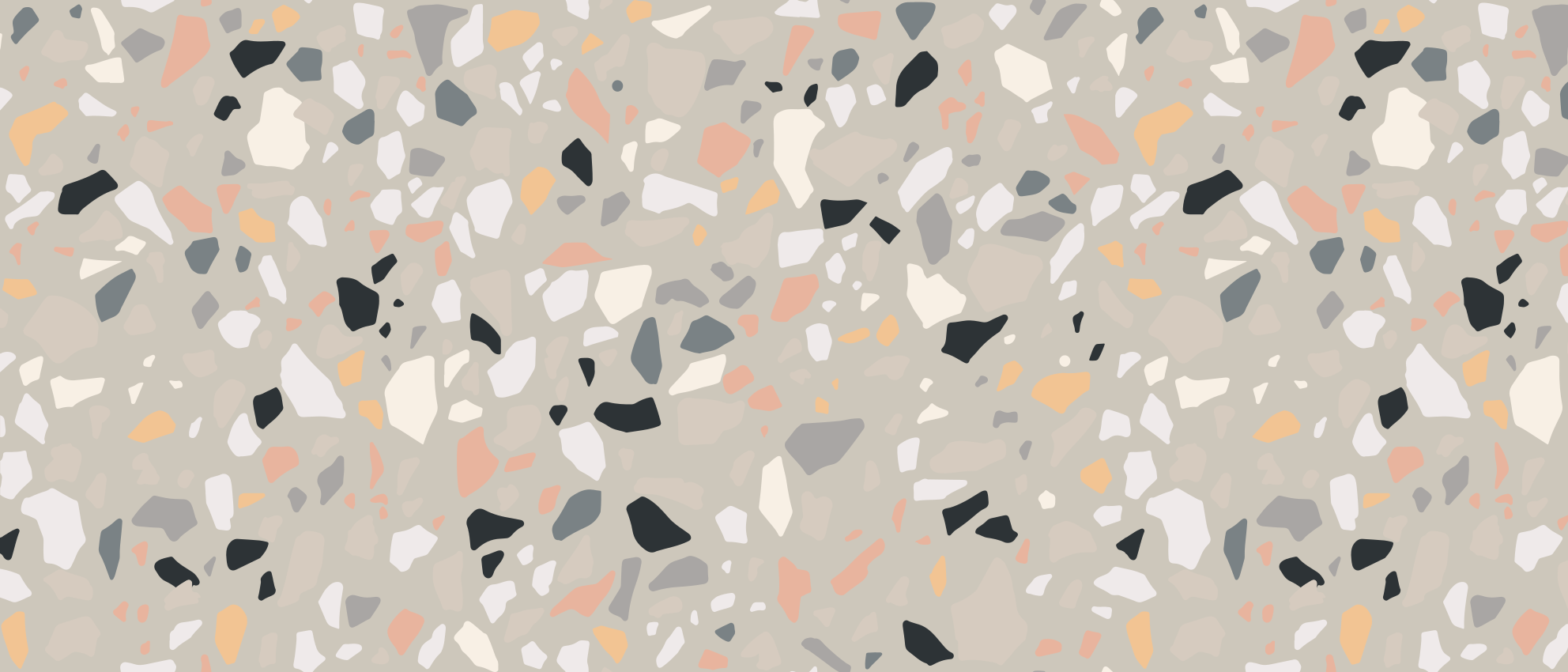 Terrazzo Inspired textured vinyl rug - TenStickers