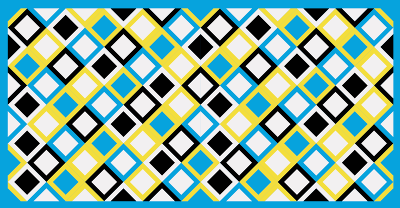 Geometric argyle pattern geometric vinyl rug - TenStickers