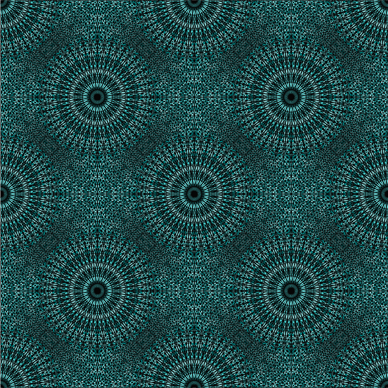 Mandala radiance mandala vinyl rug - TenStickers