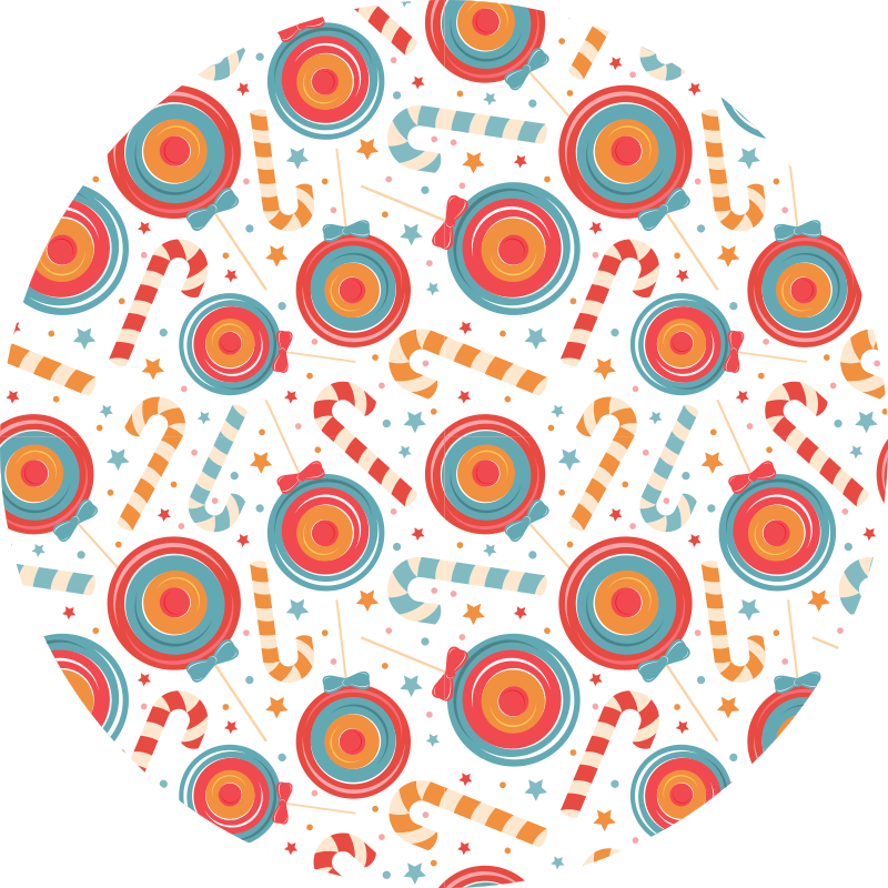 Candyland Imagery game vinyl rug - TenStickers