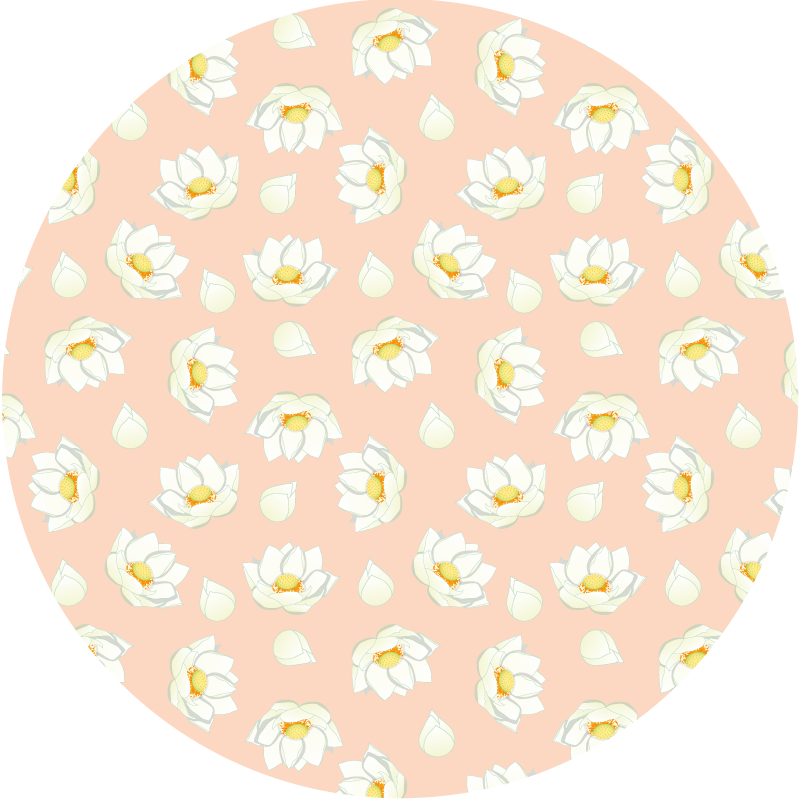 Floral blossom floral vinyl rug - TenStickers