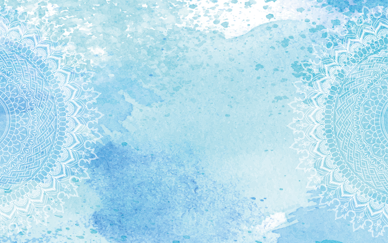 Mandala splash mandala vinyl rug - TenStickers