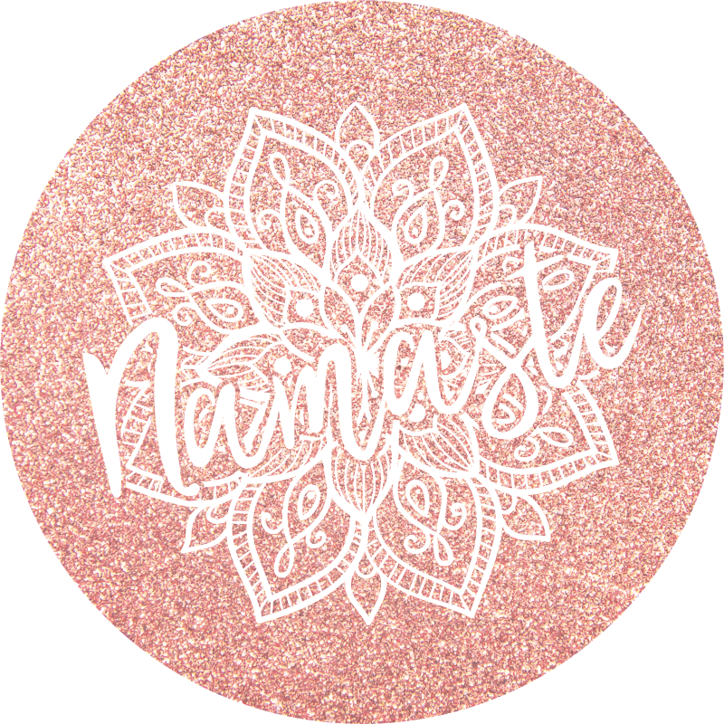 Mandala namaste motif mandala vinyl rug - TenStickers