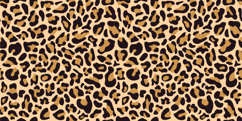 Leopard Spotted Surface animal print vinyl rug - TenStickers